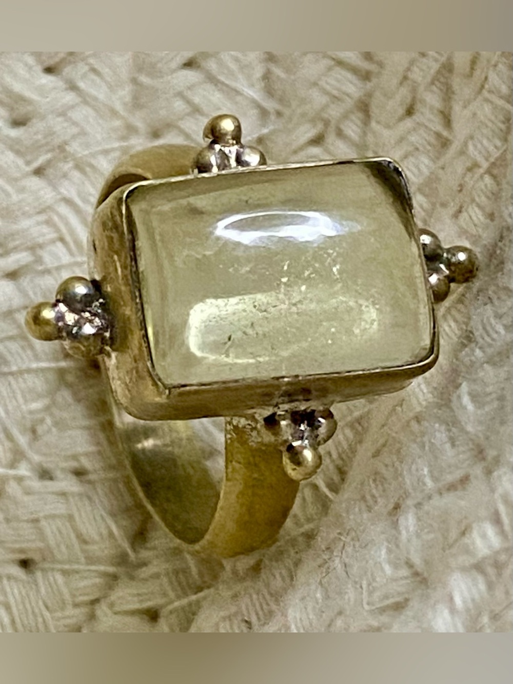 ✨Rustic Ancient Roman Style Artisan Ring ~Size 9~Old Goldtone ✨